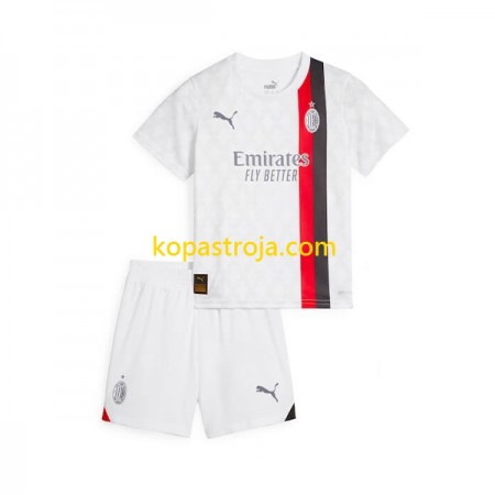 Billiga Fotbollströjor AC Milan Barn Borta tröja 2023/24 Kortärmad